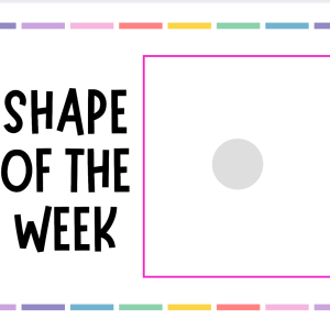Shape of the Week Activity Bundle | Printable Shape Recognition Worksheets & Visuals